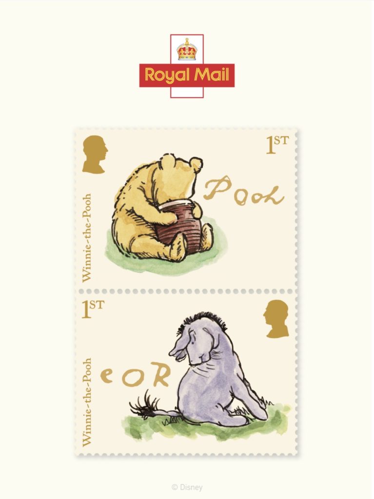 Winnie the Pooh Royal Mail Stamp 100 Birthday.